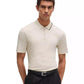 Men's Zip-Neck Interlock Polo Shirt