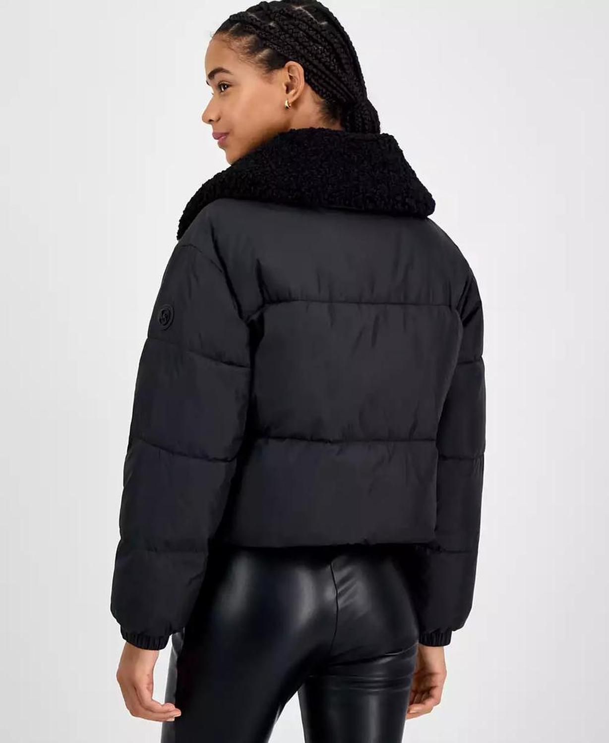 Women's Faux-Fur-Collar Puffer Coat