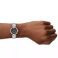 Women's Laney Three-Hand Silver-Tone Stainless Steel Watch, 30mm