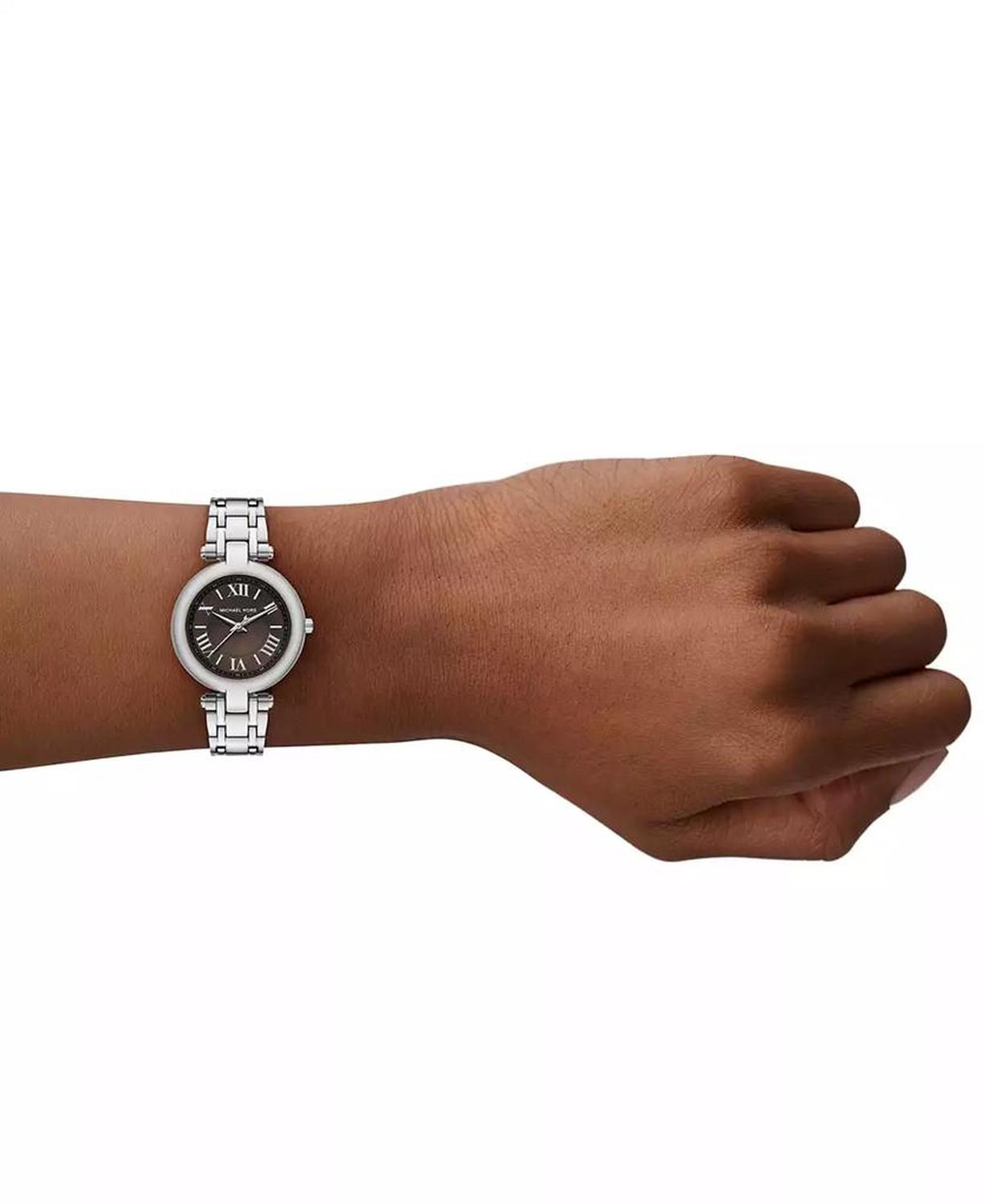 Women's Laney Three-Hand Silver-Tone Stainless Steel Watch, 30mm