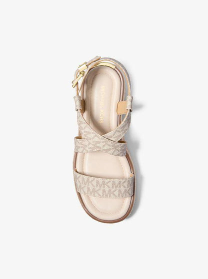 Lynn Signature Logo Platform Espadrille Sandal