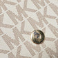 Michael Michael Kors Ivory Signature Coated Canvas Crossbody Bag