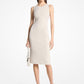 Double-Faced Stretch Wool Crepe Sheath Dress