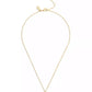 Faux Stone Signature C Pavé Heart Pendant Necklace