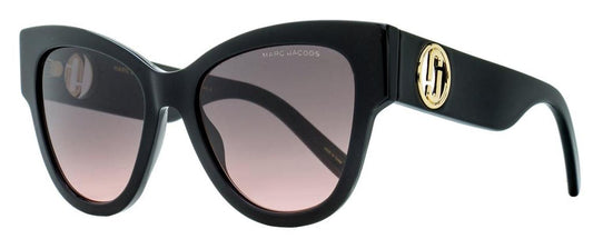 Women's Double J Logo Sunglasses Marc 697/S 807FF Black 53mm