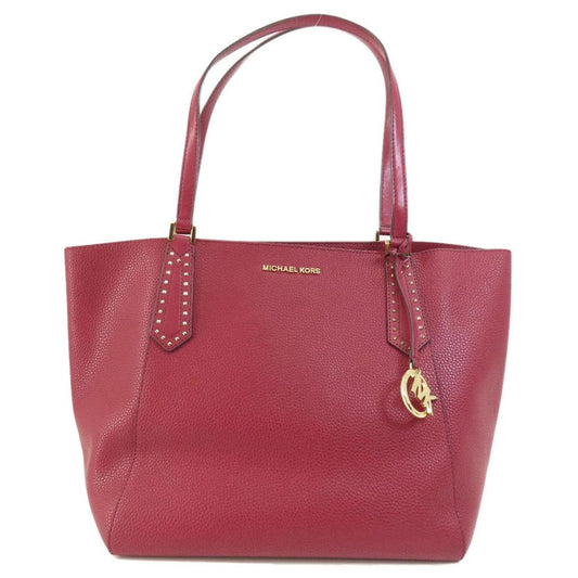 Color Wine Leather Tote Bag (Pre-Owned)