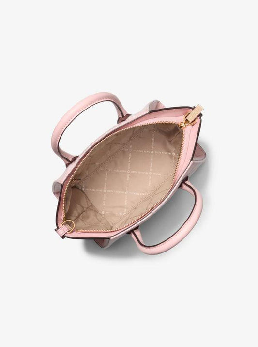 Avril Small Signature Logo Jacquard Satchel