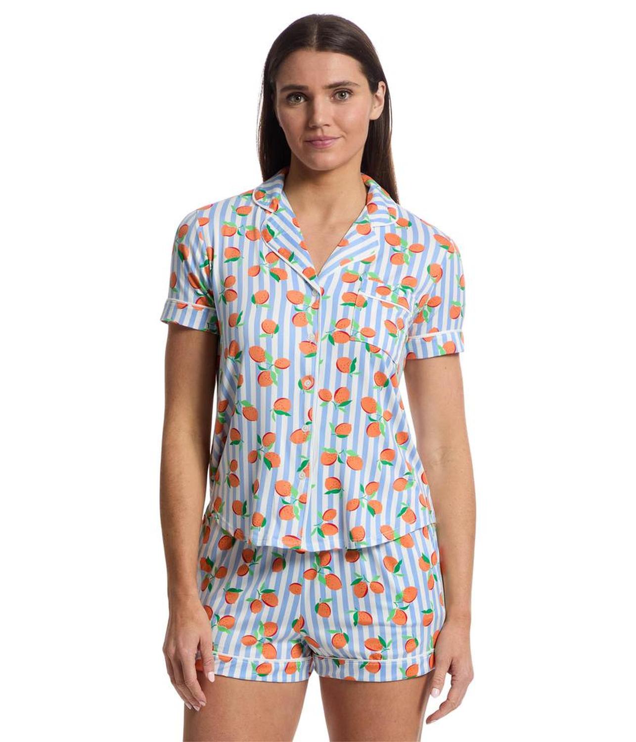 Short Sleeve Boxer PJ Set