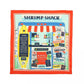 Women's Shrimp Shack Silk Bandana Scarf