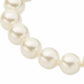 Gold-Tone Velvet Bow Imitation Pearl Stretch Bracelet