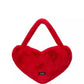 Luver Faux Fur Large Heart Tote Bag
