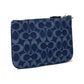 Essential Small Wristlet In Signature Denim