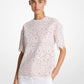 Oversized Corded Floral Lace T-Shirt