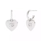 Signature Heart Charm Huggie Earrings