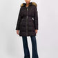 Women's Belted Hooded Faux-Fur-Trim Puffer Coat, Exclusively at Macy's