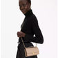 Women's Deco Pebbled Mini Flap Chain Crossbody Bag