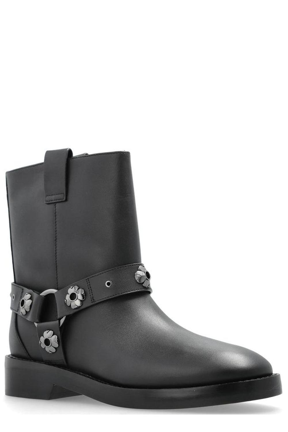 Kate Spade Applique Leather Ankle Boots