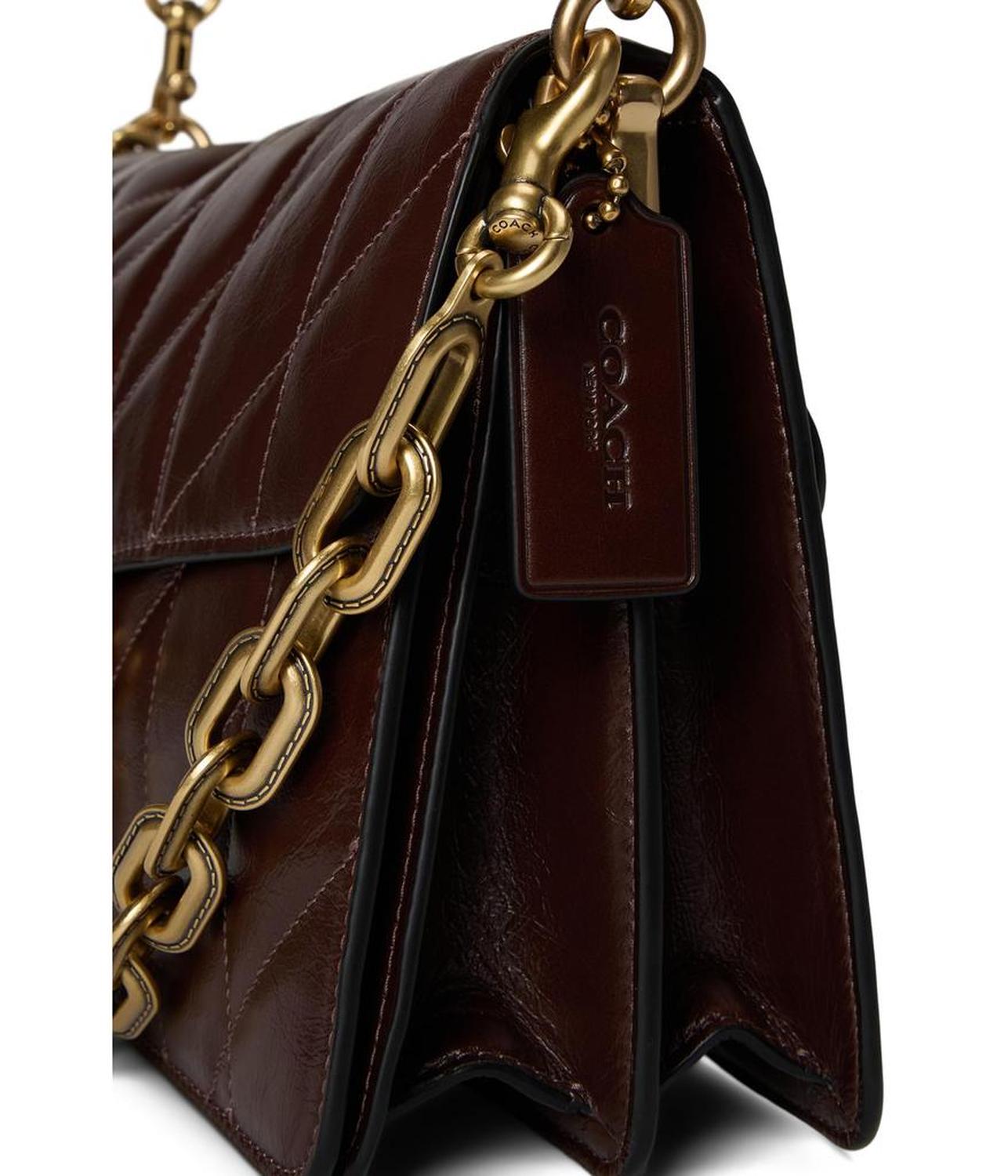 Chain Tabby Shoulder Bag With Quilting