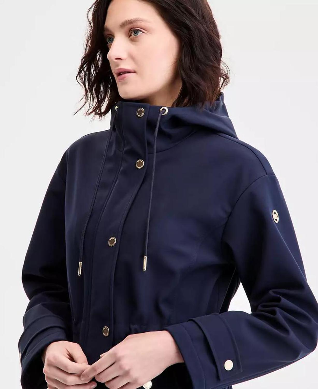 Women's Hooded Anorak Softshell Coat, P/XXS-XX