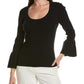 Scoop Ruffle Top