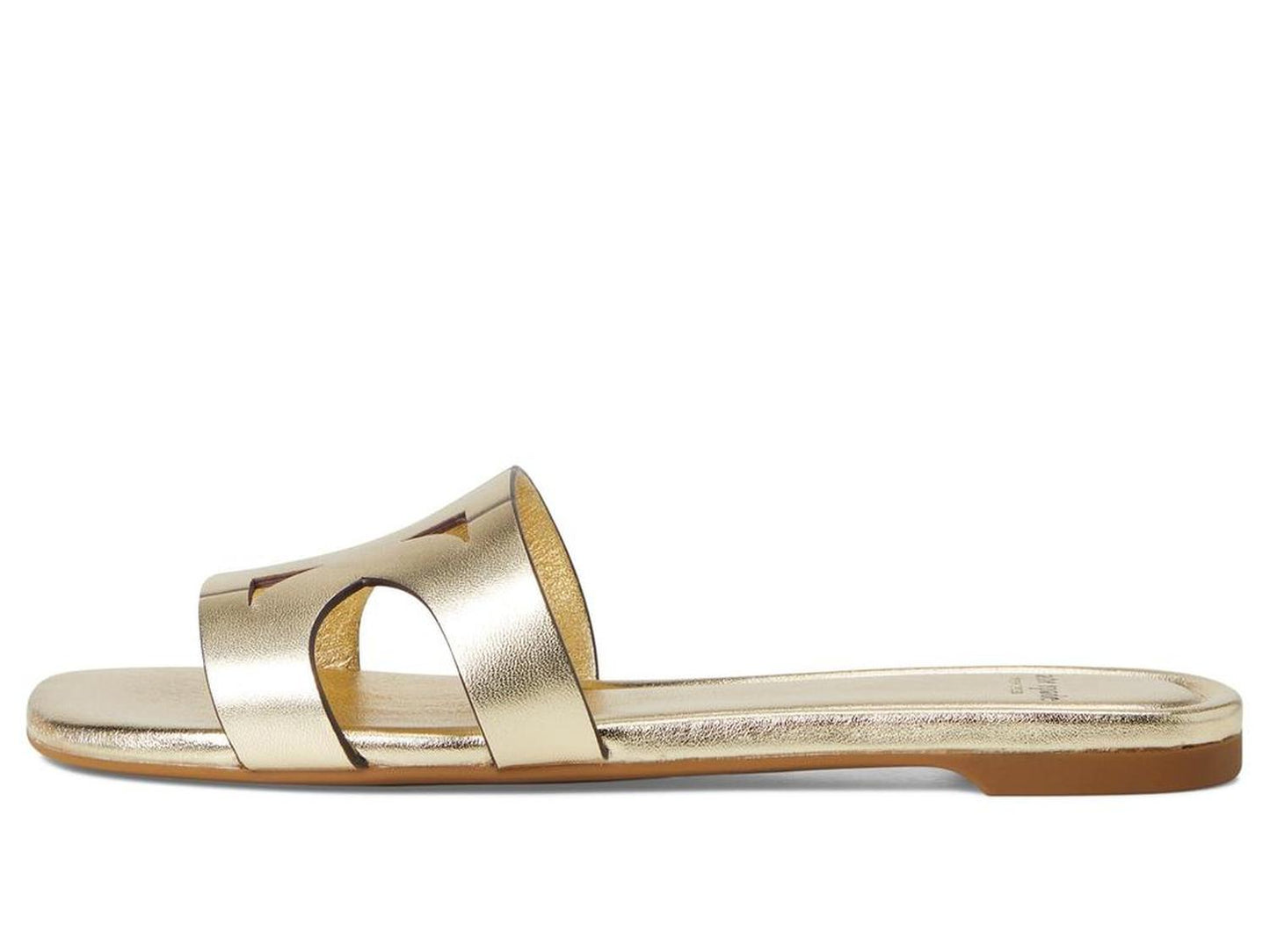 Duo Metallic Leather Slide Sandal