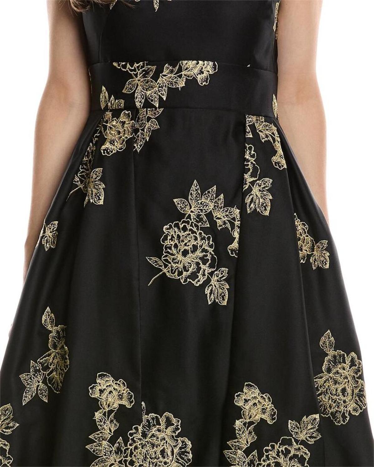 Marchesa Notte One-Shoulder Heavy Duchess Satin Gown