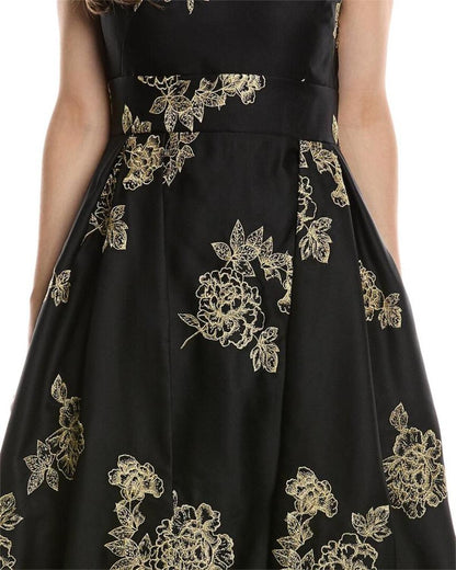 Marchesa Notte One-Shoulder Heavy Duchess Satin Gown
