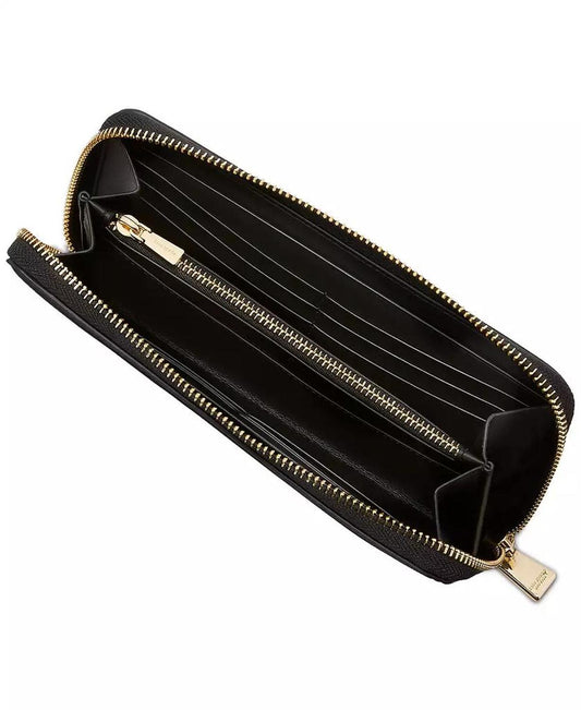 Taylor Leather Zip-Around Continental Wallet