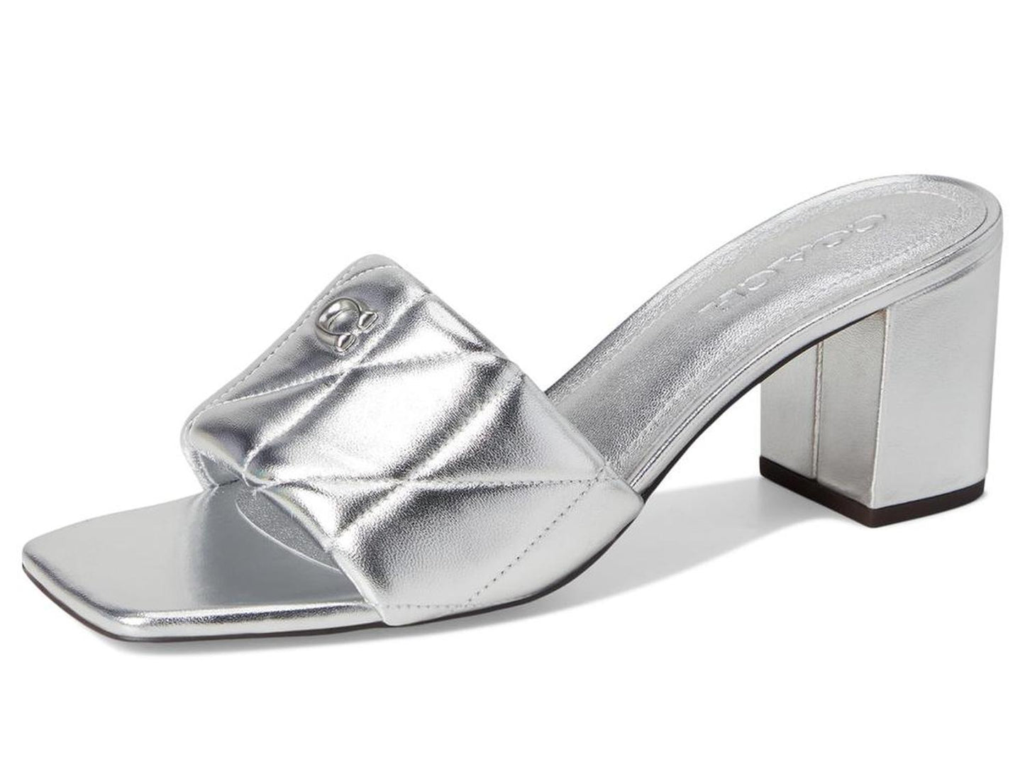 Holly Block Heel Sandals with Quilting