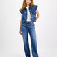 Women's Extended-Shoulder Denim Vest