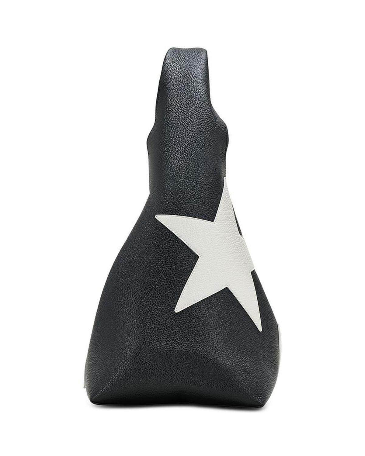 The Star Patchwork Leather Sack Bag