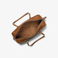 Roberta Hand-Stitched Pebbled Leather Satchel