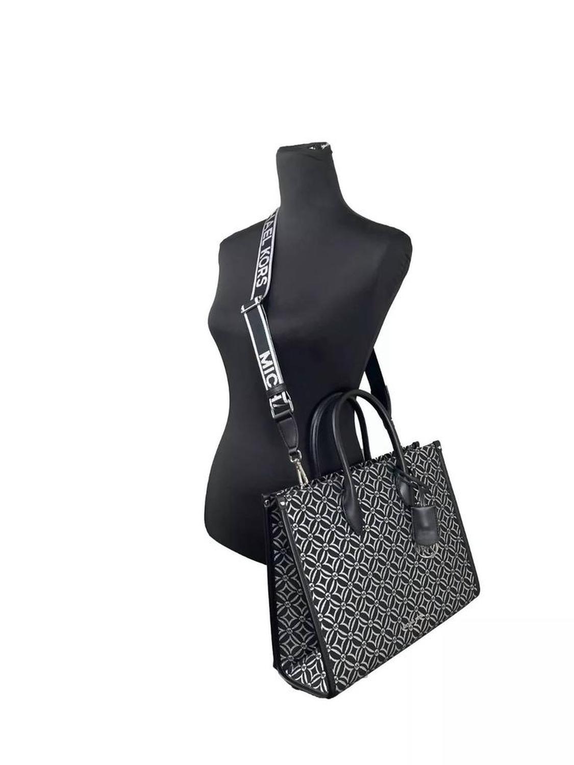 ★TOUT Y EST★ Mila Lady Miniature Cross 16 RXBRX24119GRD Women's Mirella Medium Top Zip Crossbody Tote Bag In Black