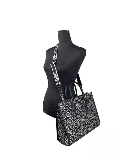Women's Mirella Medium Top Zip Crossbody Tote Bag In Black