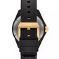 Men's Limited-Edition Maritime Three-Hand Black Silicone Watch 45mm