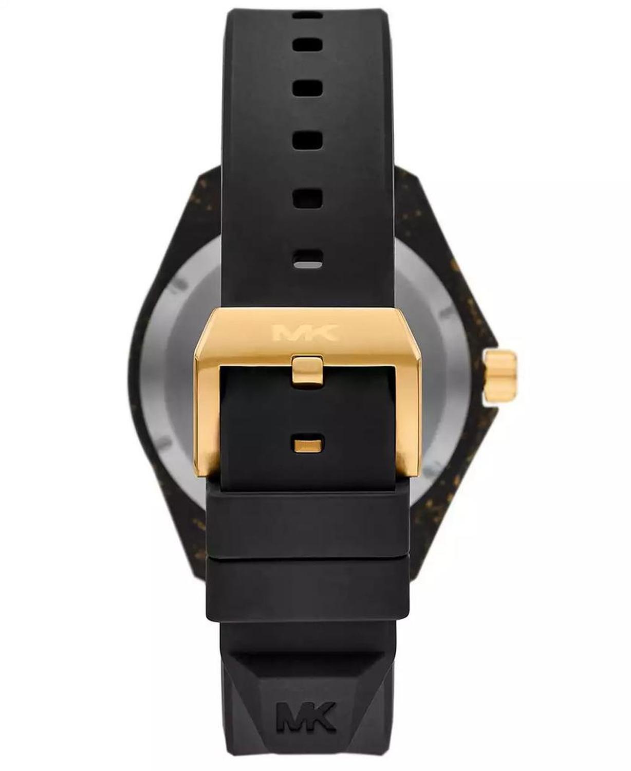 Men's Limited-Edition Maritime Three-Hand Black Silicone Watch 45mm