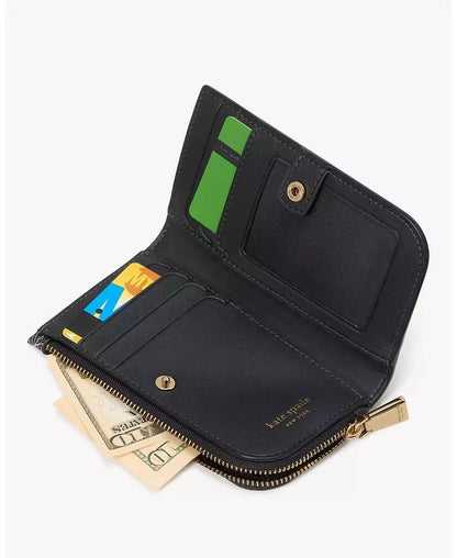 Women's Spade Flower Slim Bifold Wallet
