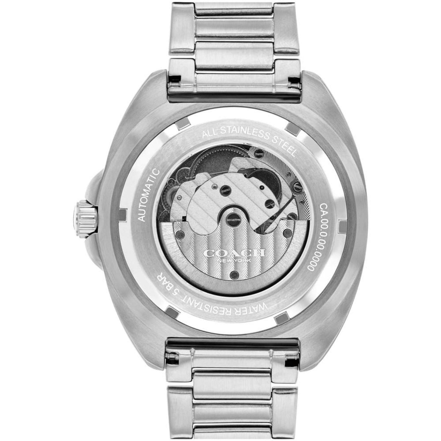Men's Silver Charter Stainless Steel Watch 44.5mm