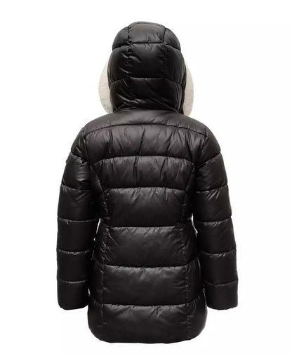 Toddler Little Girls Stadium Puffer Jacket with Bib
