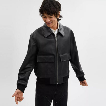 Leather Flight Jacket