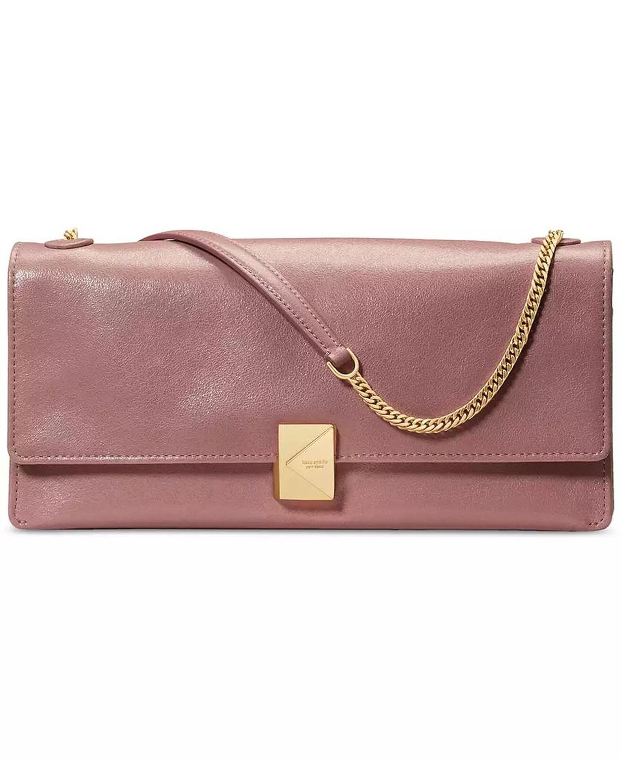 Deco Soft Glazed Leather Shoulder Bag