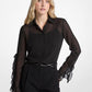 Ruffled Georgette Blouse