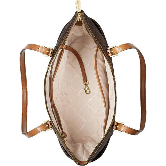 Jet Set Womens Coated Canvas Shoulder East West Handbag