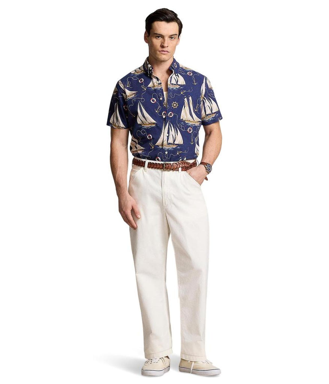Classic Fit Nautical Oxford Shirt