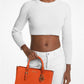 Charlotte Medium Saffiano Leather 2-in-1 Tote Bag