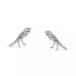 Faux Stone Signature Skeletal Rexy Stud Earrings
