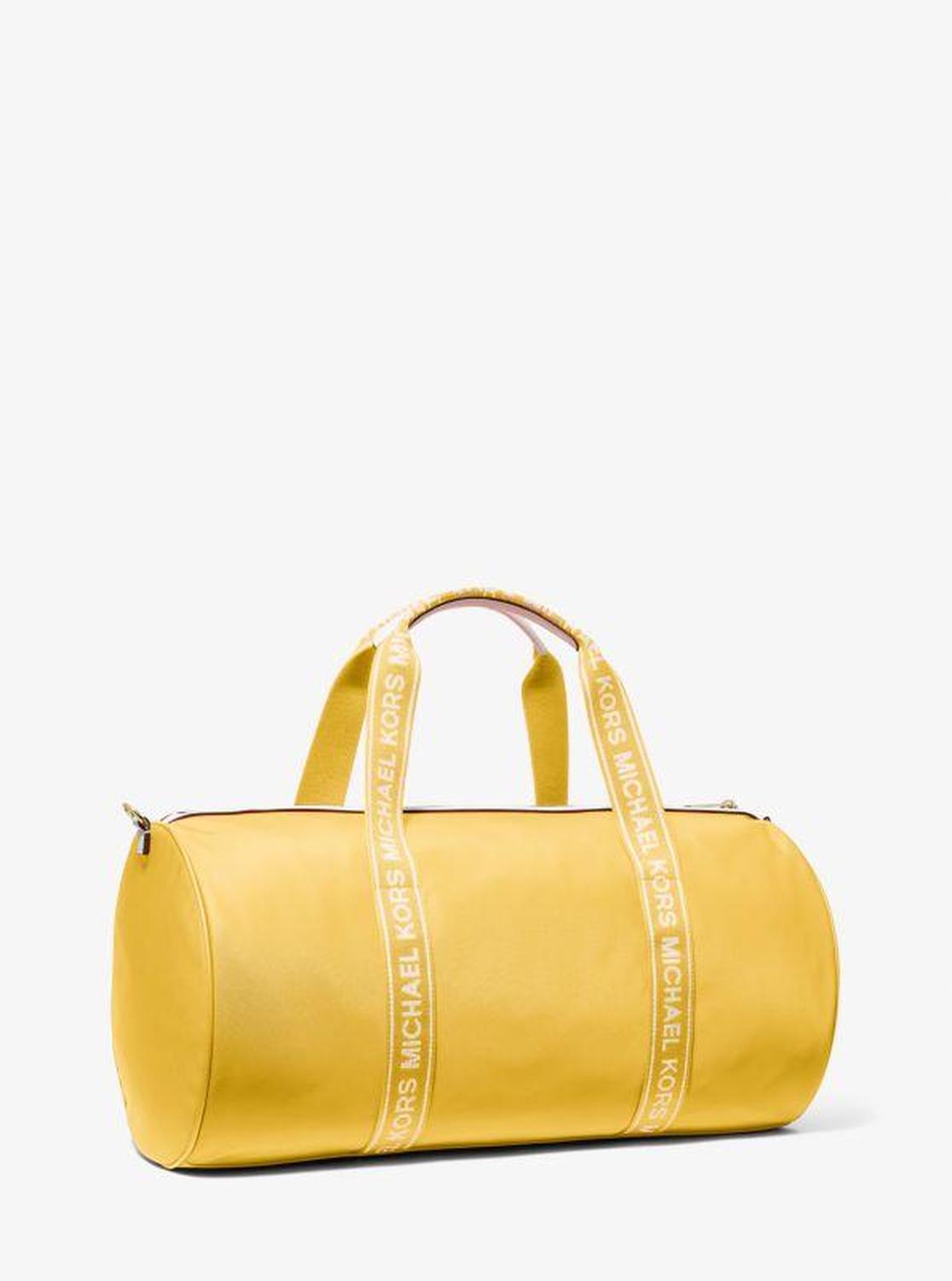 Jet Set Large Logo Tape Nylon Weekender Bag