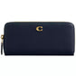 Slim Accordion Leather Zip-Around Wallet