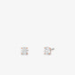 Precious Metal Plated Sterling Silver Cubic Zirconia Necklace and Earrings Set