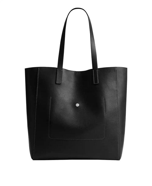Men's Natural Grain Leather Tote Bag